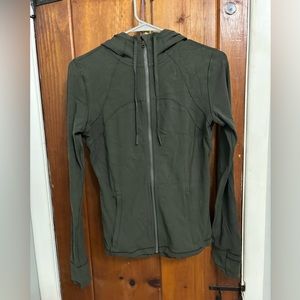 Lululemon Hooded Define Jacket Nulu Camo Green Size 8